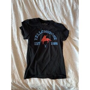 Yellowstone Est 1886 Black T-Shirt Womans S
